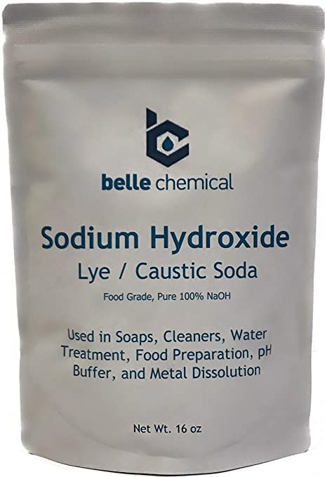 Sodium Hydroxide - Pure - Food Grade (Caustic Soda, Lye) (1 pound)